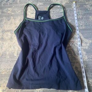 NWT Old Navy Blue/Green Razor Back Athletic Tank Top (L)